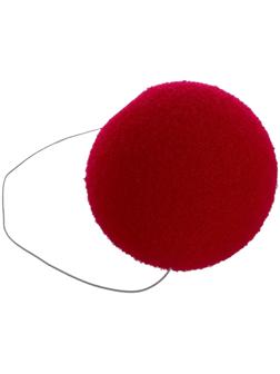 Нос на резинке, 6 см, цвет красный