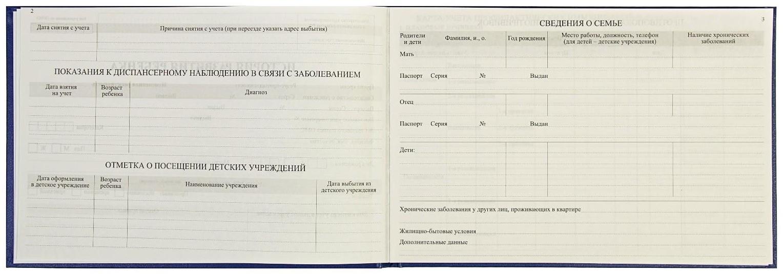 Медицинская карта ребёнка 