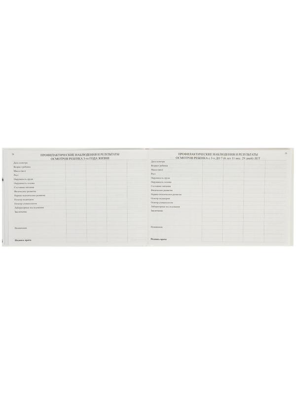 Медицинская карта ребёнка 