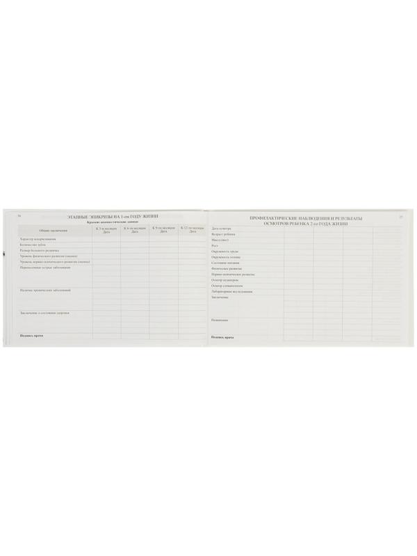Медицинская карта ребёнка 