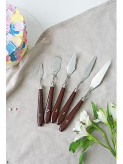 Набор лопаток кондитерских Доляна, мастихины, 5 шт, 22×2×1,5 см