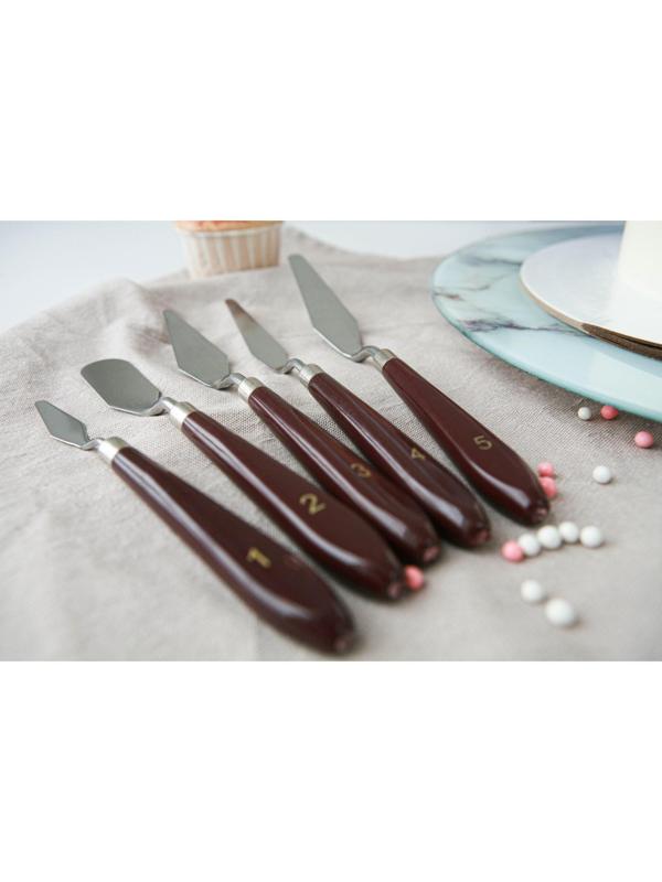 Набор лопаток кондитерских Доляна, мастихины, 5 шт, 22×2×1,5 см