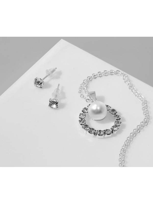 Гарнитур 2 предмета: серьги, кулон 