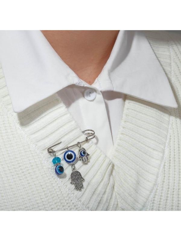 Булавка-оберег 3 подвески 