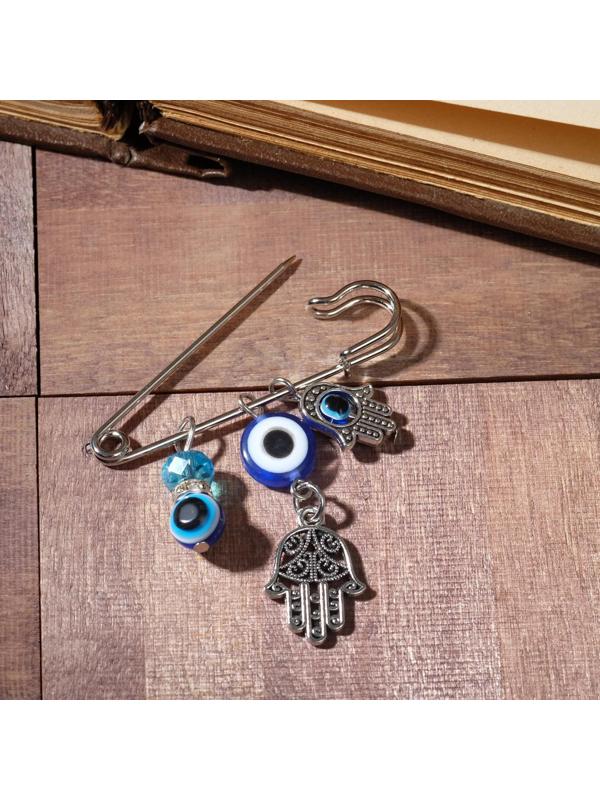 Булавка-оберег 3 подвески 