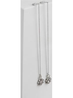 Серьги со стразами 