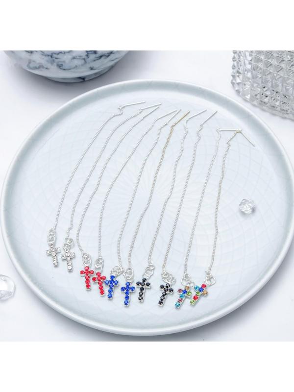 Серьги со стразами 