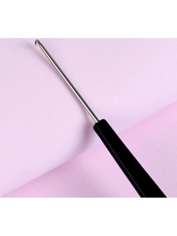 Расчёска для окрашивания, с крючком, 21,5 × 6,2 см, цвет чёрный