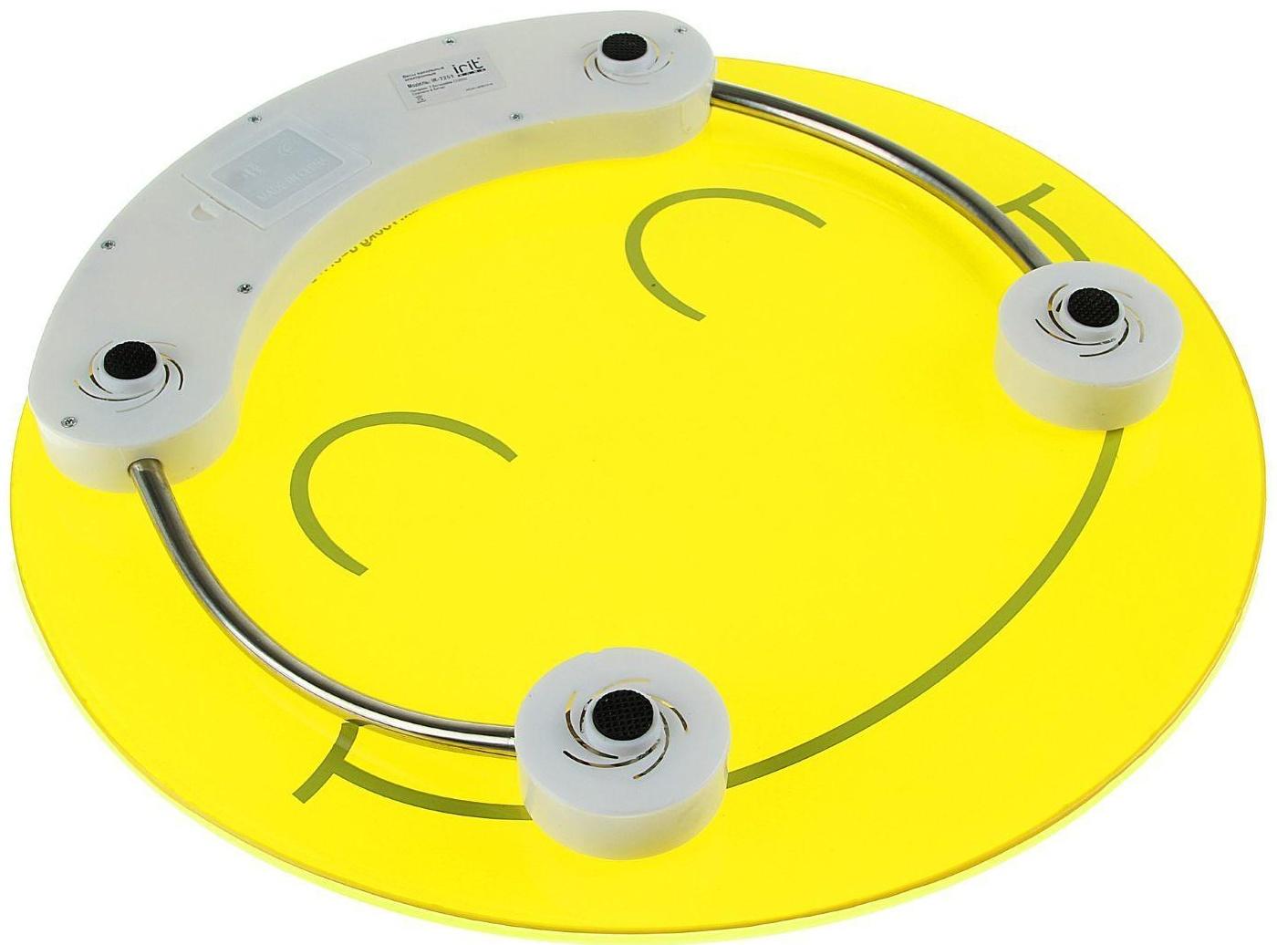 Весы напольные Irit IR-7251, электронные, до 150 кг, стекло, 1хCR2032, рисунок 