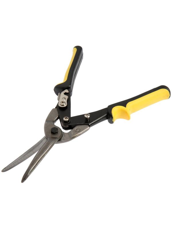 Ножницы по металлу ТУНДРА, 300 мм, 2К рукоятки, прямой рез