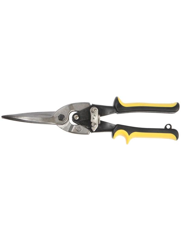 Ножницы по металлу ТУНДРА, 300 мм, 2К рукоятки, прямой рез