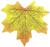 Декор «Кленовый лист», набор 50 шт, жёлто-зелёный цвет