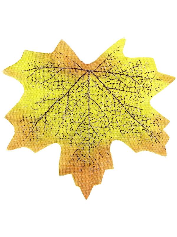 Декор «Кленовый лист», набор 50 шт, жёлто-зелёный цвет