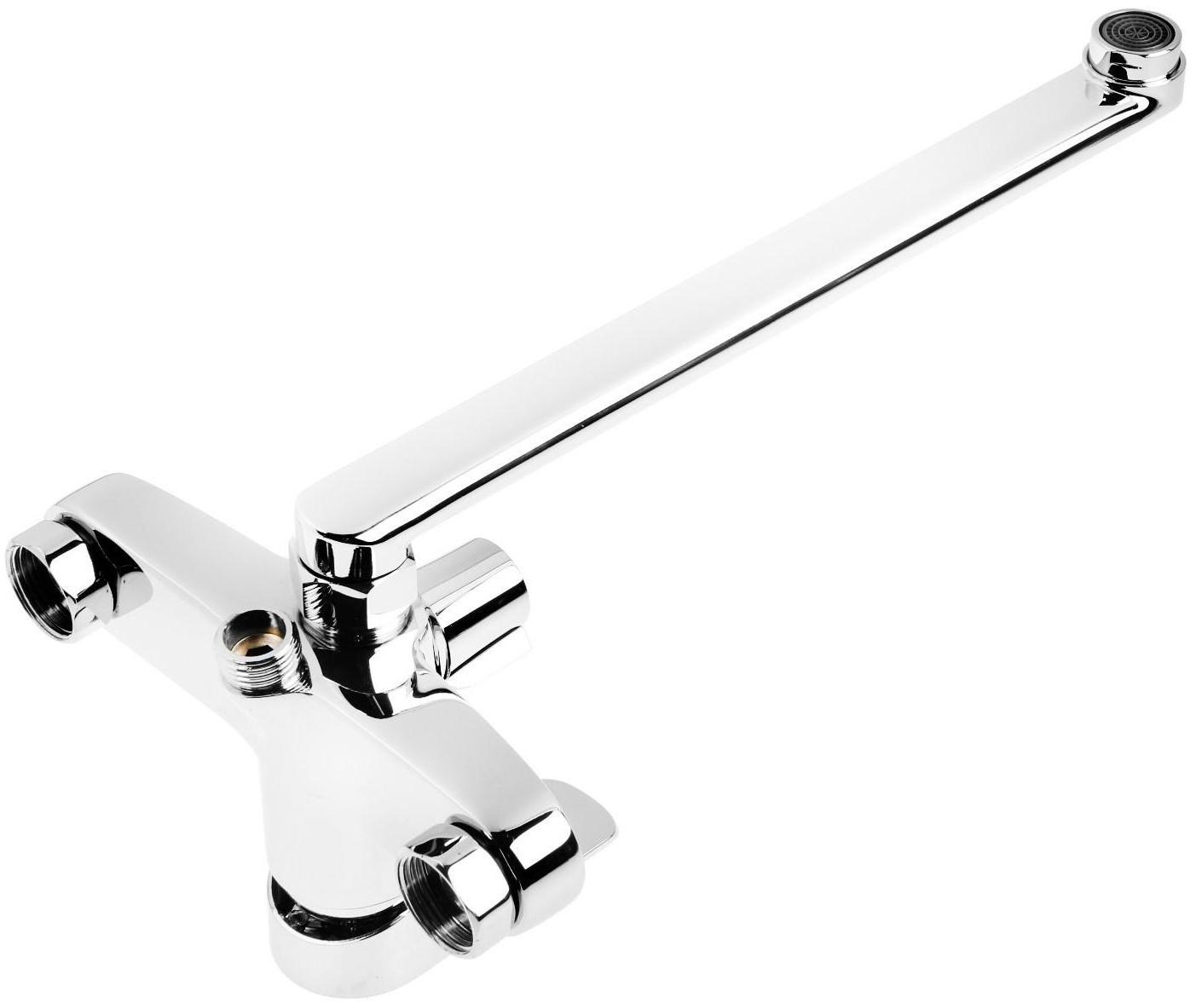 Смеситель для ванны Accoona A7165, однорычажный, излив 300 мм, хром