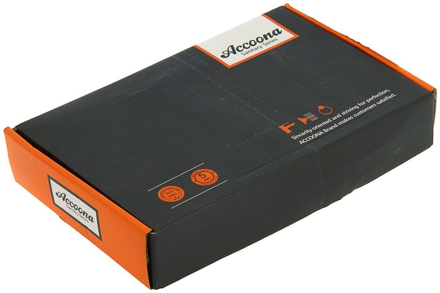 Смеситель для кухни Accoona A4865, однорычажный, с гибким изливом, хром