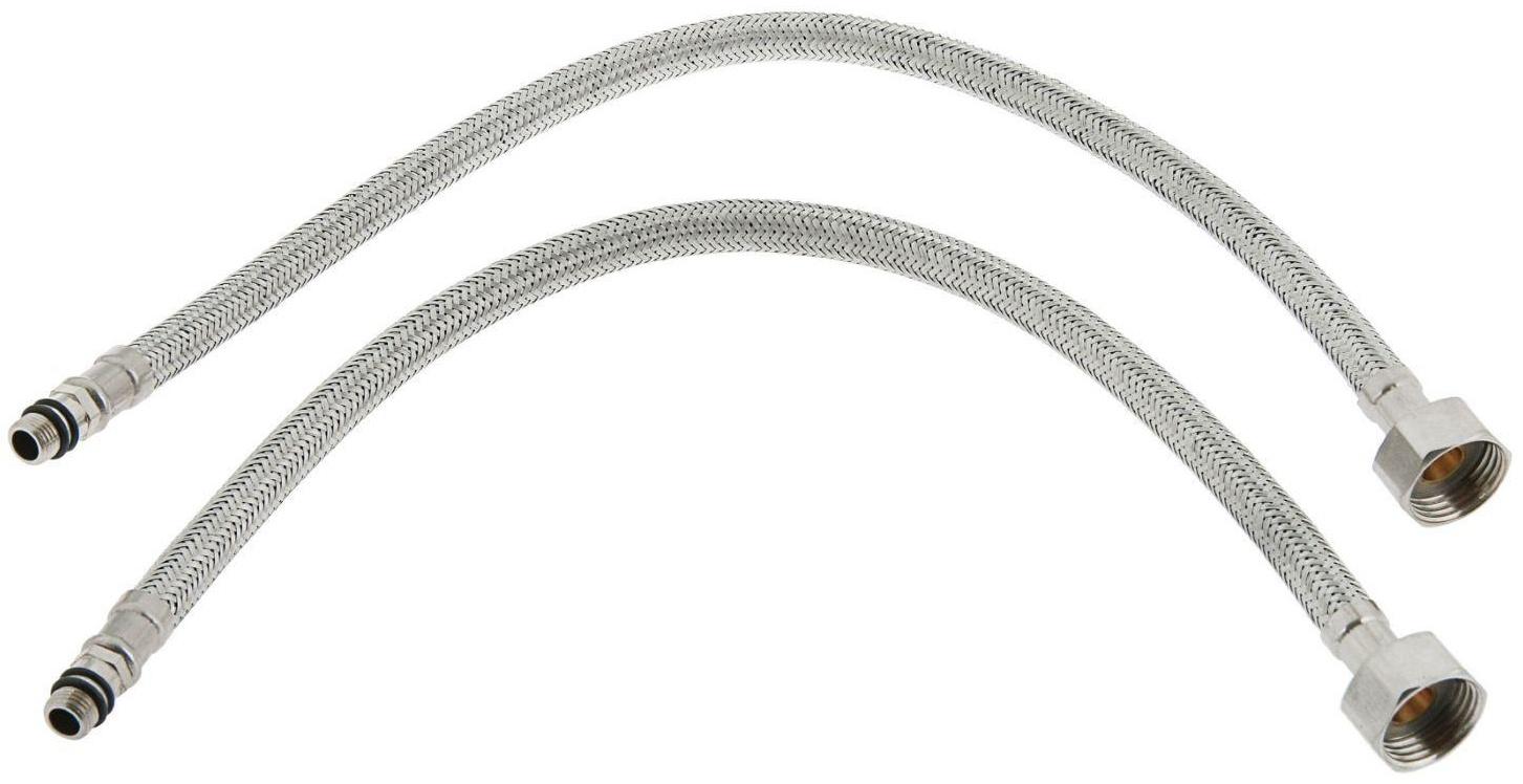 Смеситель для раковины Accoona A9482F, двухрычажный, с гайкой, черный/хром