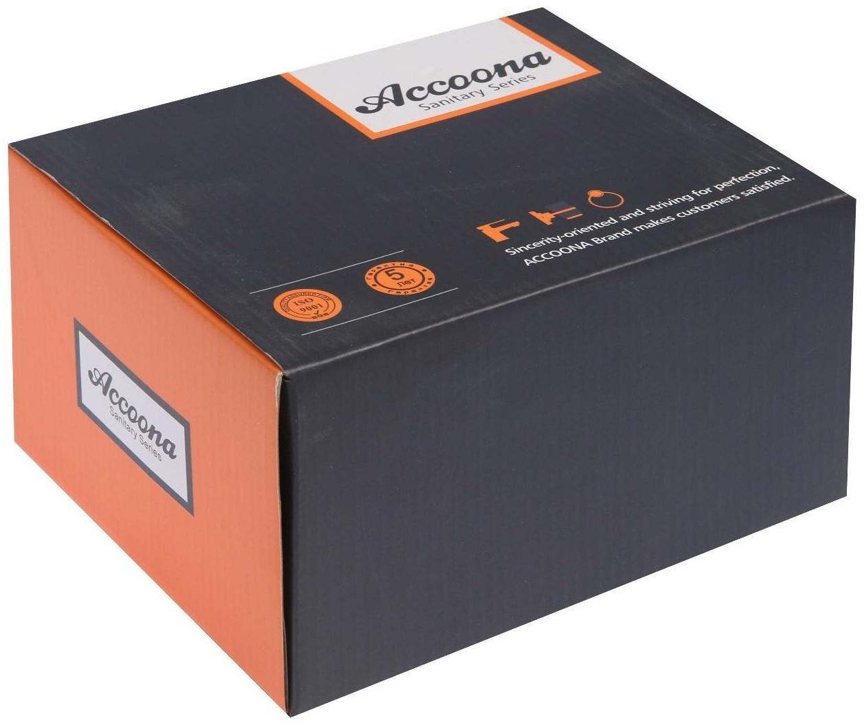 Смеситель для ванны Accoona A6482K, двухрычажный, зеленый/хром