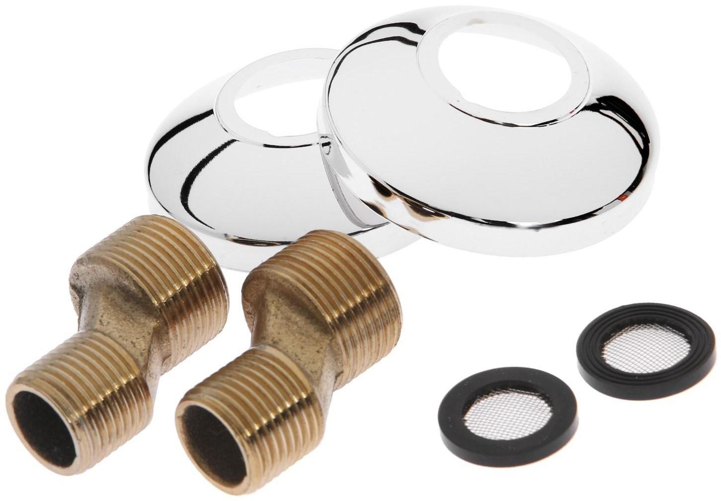 Смеситель для ванны Accoona A6482K, двухрычажный, зеленый/хром