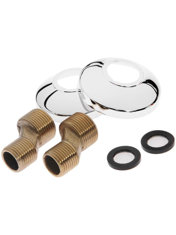 Смеситель для ванны Accoona A6482K, двухрычажный, зеленый/хром