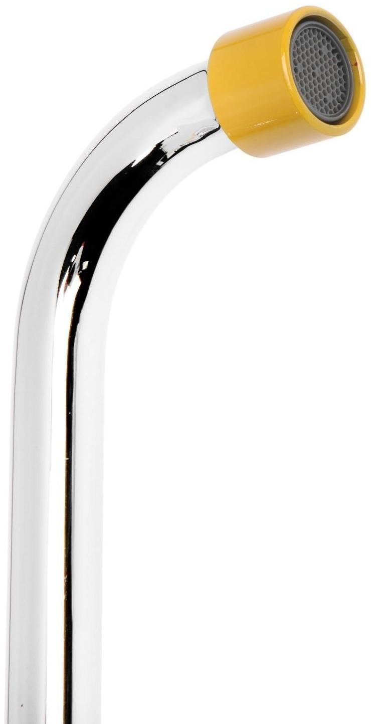 Смеситель для ванны Accoona A7182H, двухрычажный, желтый/хром