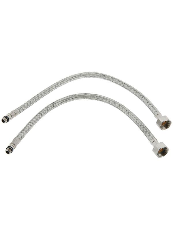 Смеситель для кухни Accoona A4582H, двухрычажный, высокий излив, желтый/хром