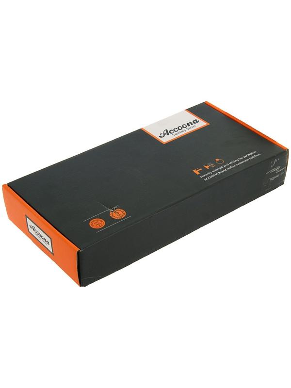 Смеситель для кухни Accoona A4582M, двухрычажный, высокий излив, синий/хром