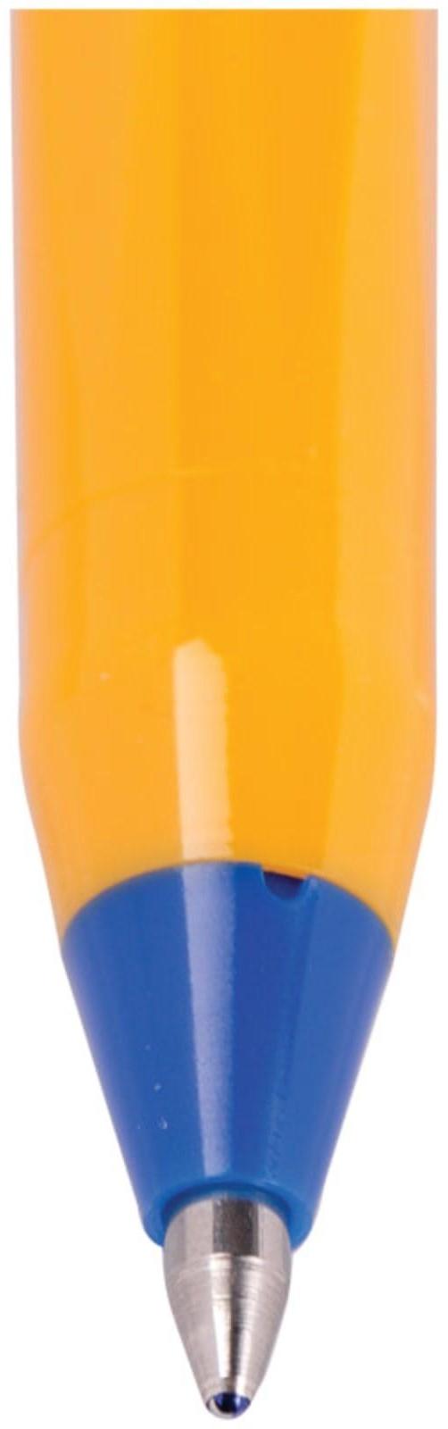 Ручка шариковая Schneider TOPS 505, узел 0.8 мм, оранжевый корпус, светостойкие чернила, синие