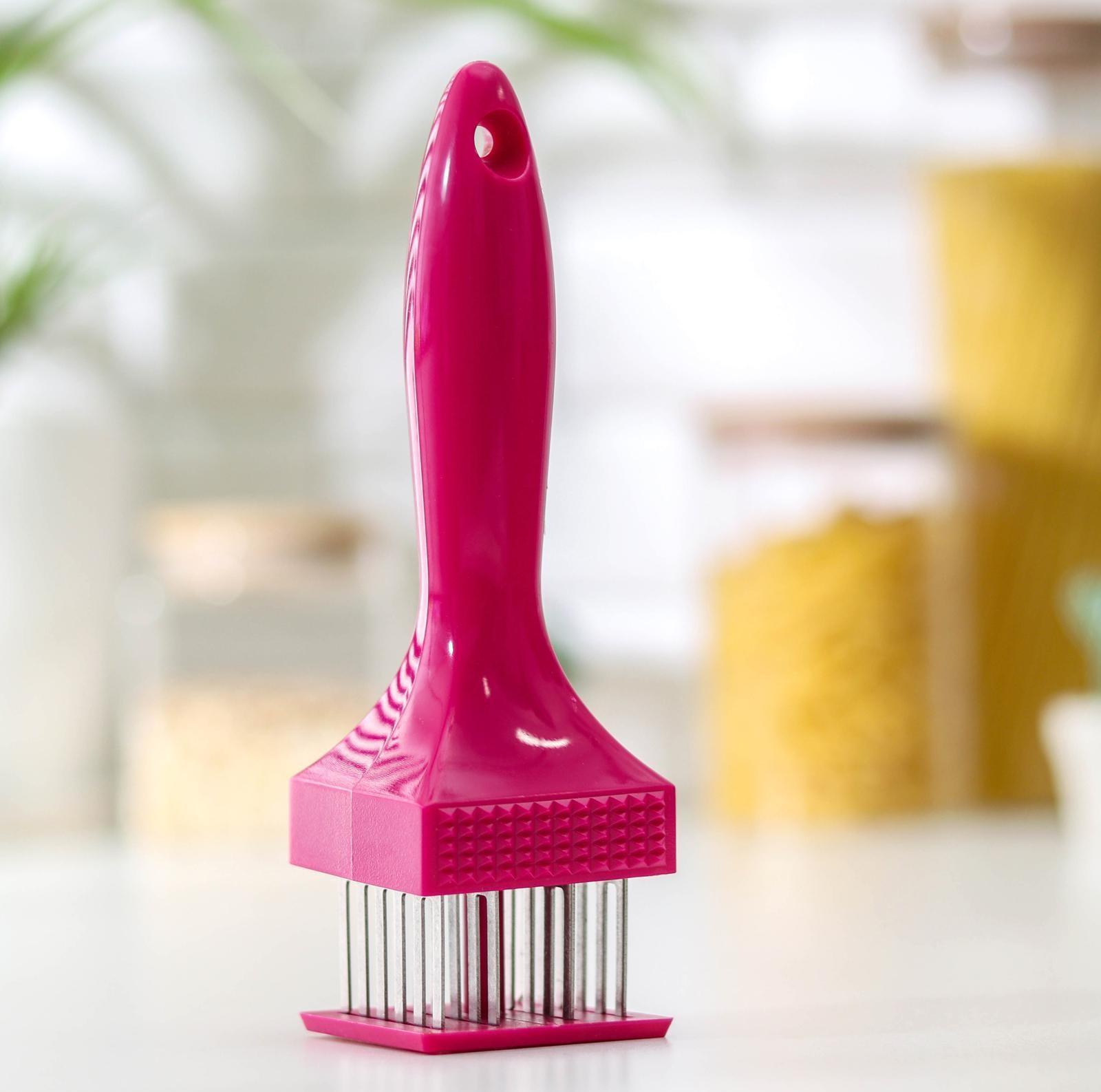 Тендерайзер для мяса Доляна, 18,5 см, цвет МИКС