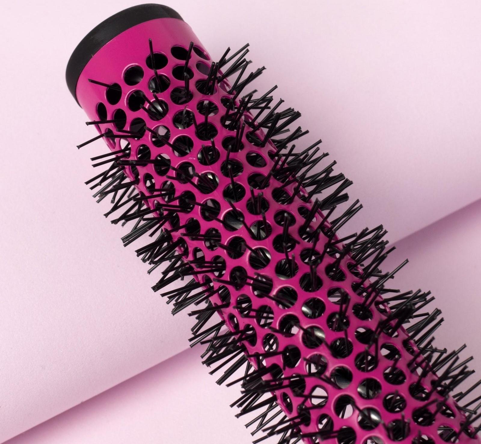 Брашинг, вентилируемый, d = 2,5/4 × 24,5 см, цвет чёрный/малиновый