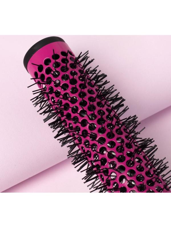 Брашинг, вентилируемый, d = 2,5/4 × 24,5 см, цвет чёрный/малиновый