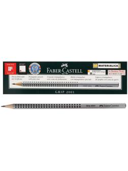 Карандаш чернографитный Faber-Castell профессиональные Grip 2001 2B трёхгранный корпус, массажные шашечки