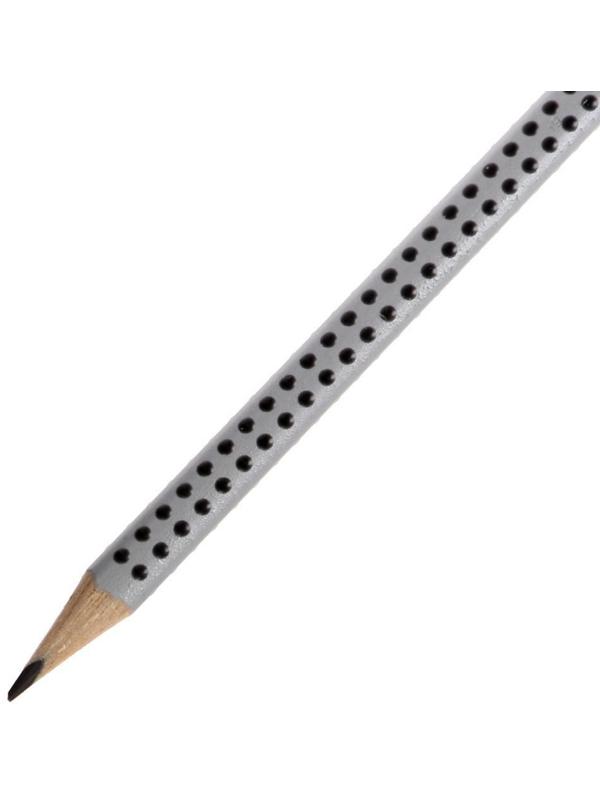 Карандаш чернографитный Faber-Castell профессиональные Grip 2001 2B трёхгранный корпус, массажные шашечки