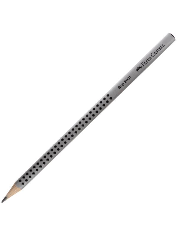 Карандаш чернографитный Faber-Castell профессиональные Grip 2001 2B трёхгранный корпус, массажные шашечки