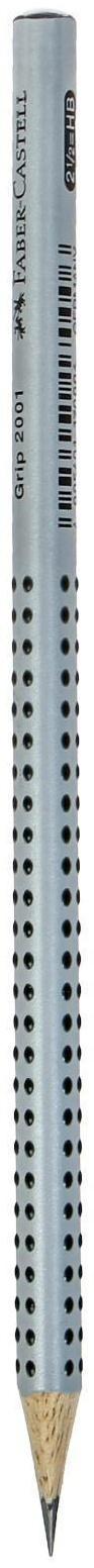 Карандаш чёрнографитный Faber-Castell Grip 2001 HB профессиональный, трёхгранный корпус, массажные шашечки, ЦЕНА ЗА 1 ШТУКУ