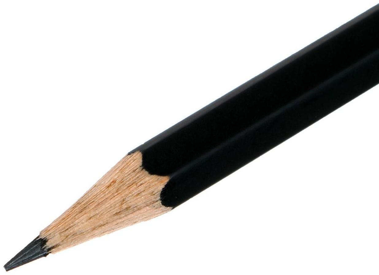 Карандаш чёрнографитный Faber-Castell HB 1112 с ластиком, чёрный