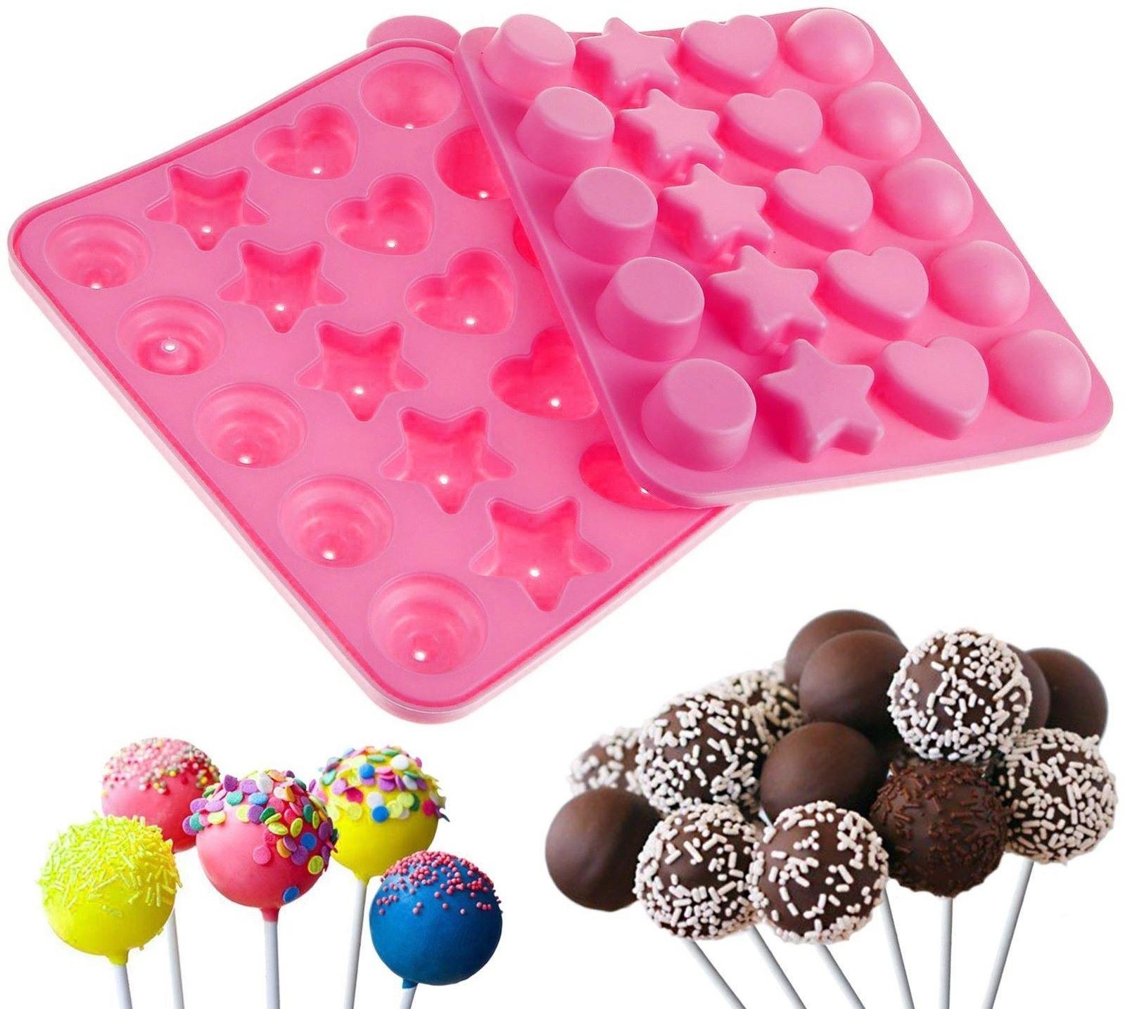 Форма для леденцов «Сладости-радости», 23×19×3 см, 20 ячеек, с палочками