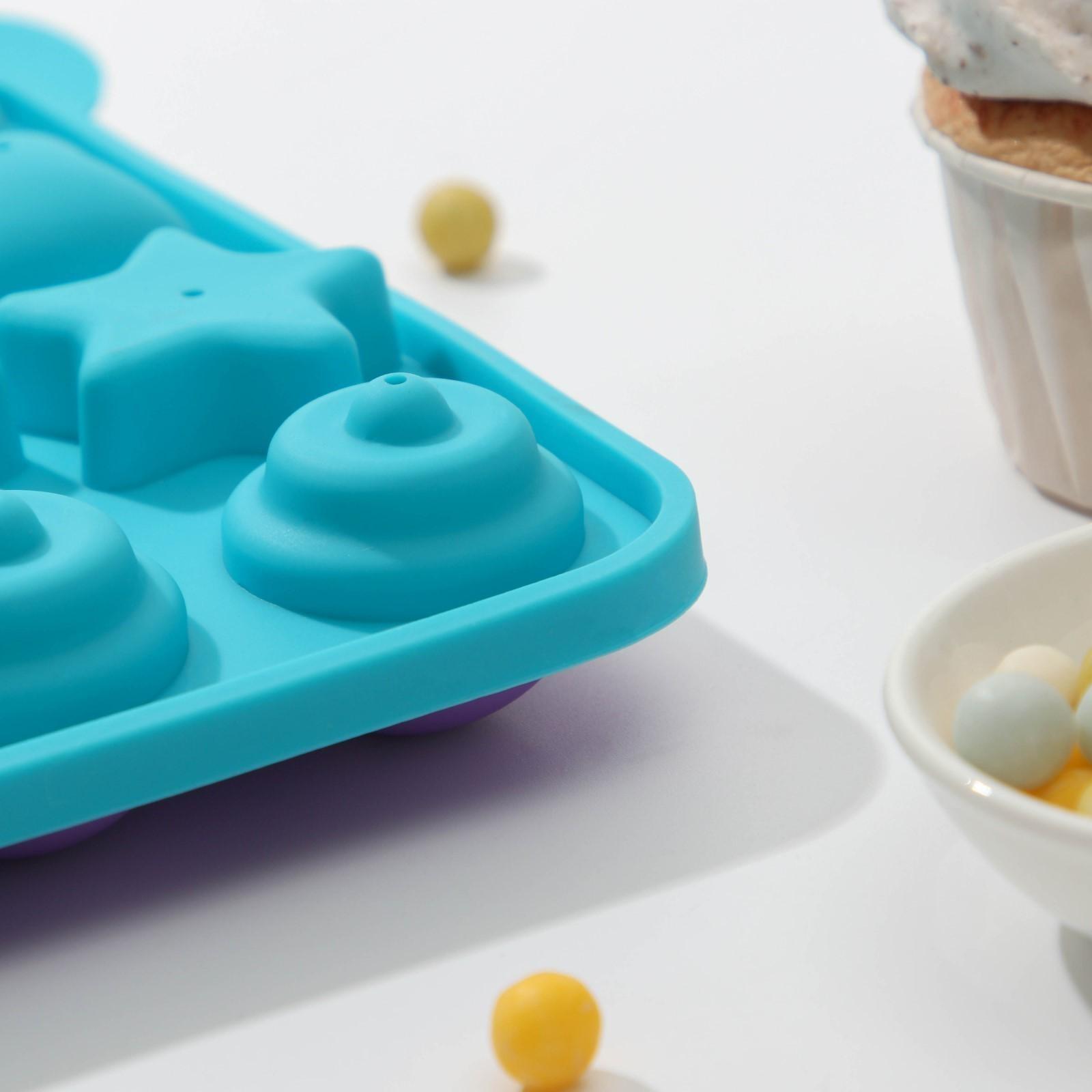 Форма для леденцов «Сладости-радости», 23×19×3 см, 20 ячеек, с палочками