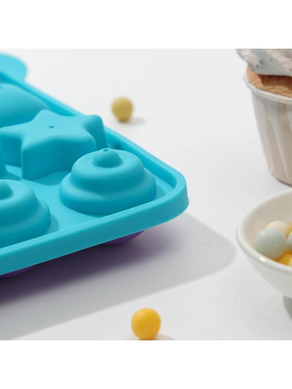 Форма для леденцов «Сладости-радости», 23×19×3 см, 20 ячеек, с палочками