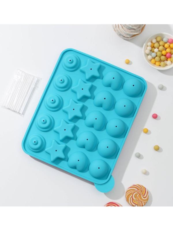 Форма для леденцов «Сладости-радости», 23×19×3 см, 20 ячеек, с палочками