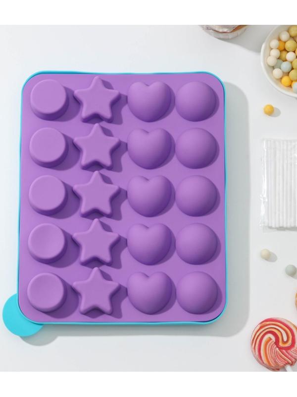 Форма для леденцов «Сладости-радости», 23×19×3 см, 20 ячеек, с палочками