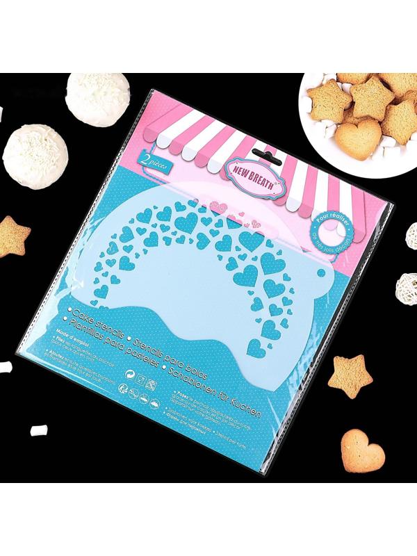 Трафарет кулинарный для украшения выпечки, 2 шт