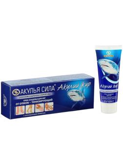 Крем-снадобье для ног от отёков «Акулья сила», акулий жир, конский каштан и кора ивы, 75 мл