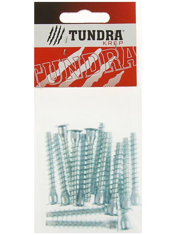 Винт конфирмат ТУНДРА krep, 7х50 мм, в пакете 15 шт.