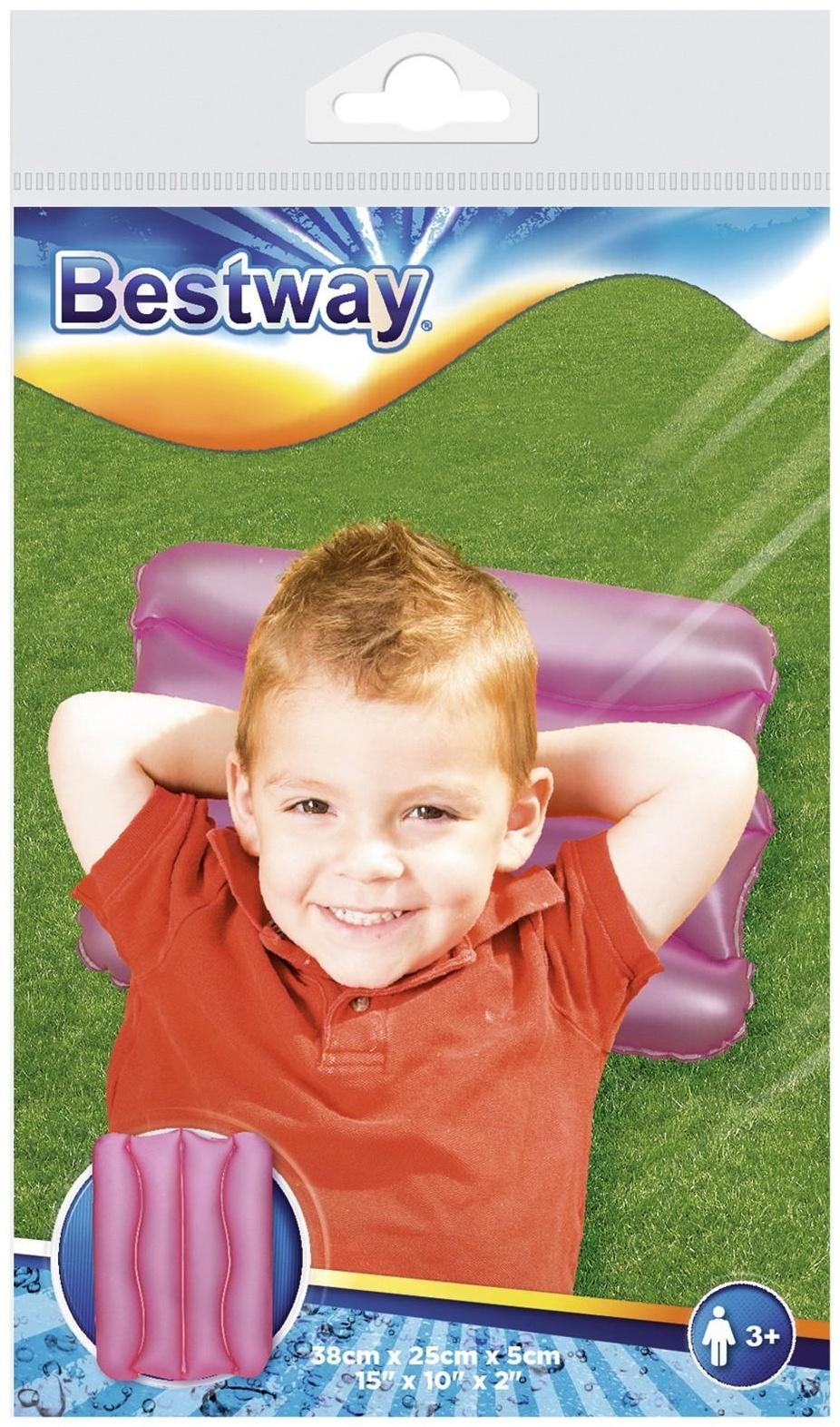 Подушка надувная 38 х 25 х 5 см, цвета МИКС, 52127 Bestway