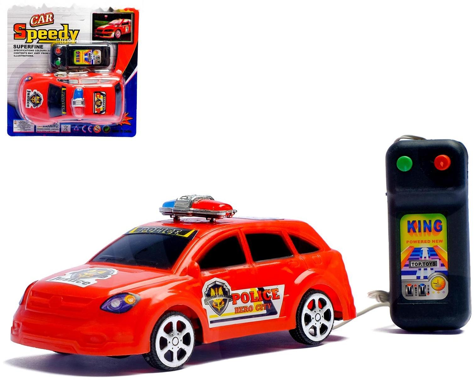 Машина на дистанционном управлении «Полиция», работает от батареек, цвета МИКС