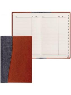 Телефонная книга А5, 136 х 202 мм, 96 листов, Cayman, вырубной алфавит, комбинированная кожа