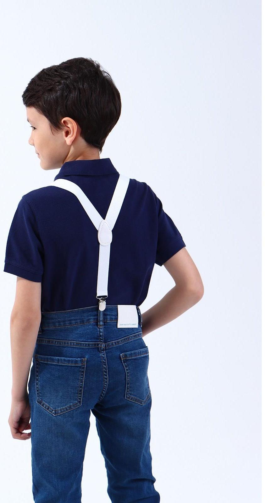 Подтяжки детские, ширина - 2,5 см, цвет белый