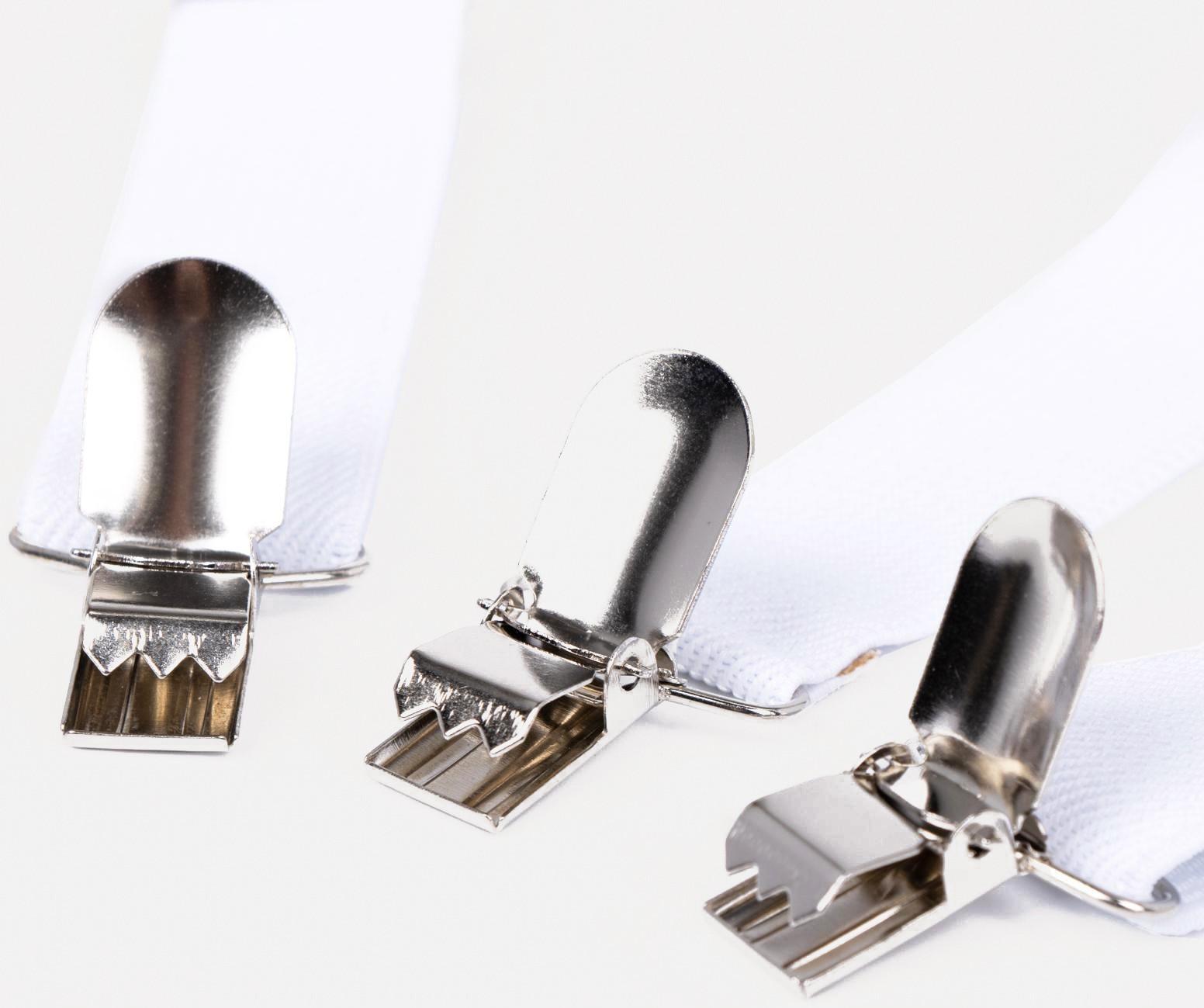 Подтяжки детские, ширина - 2,5 см, цвет белый