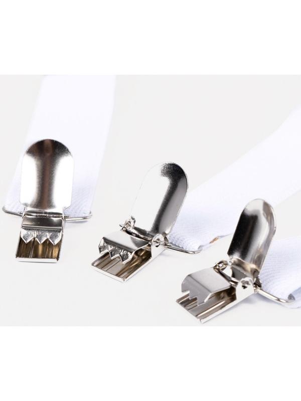 Подтяжки детские, ширина - 2,5 см, цвет белый