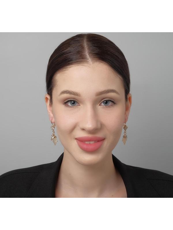 Серьги со стразами 